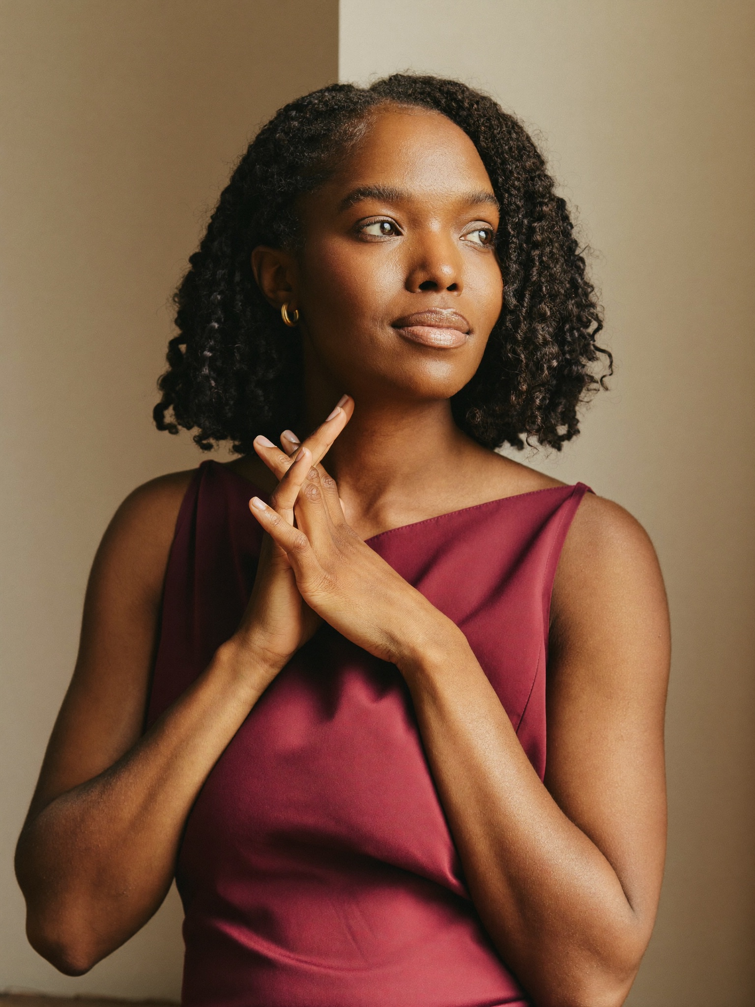 A representative portrait, warm natural light